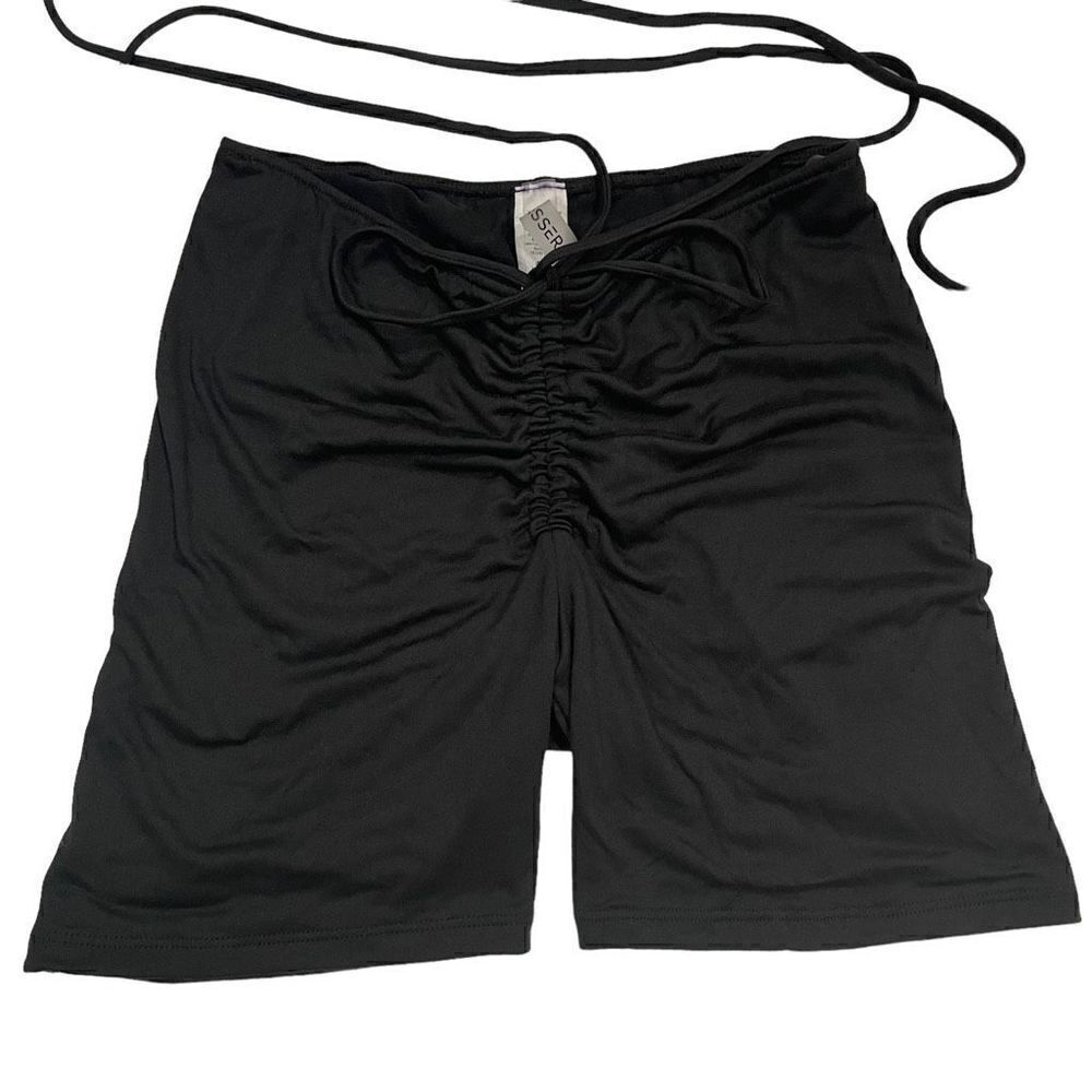 Tresser Black Biker Shorts Womens Medium Stretch - Picture 6 of 6